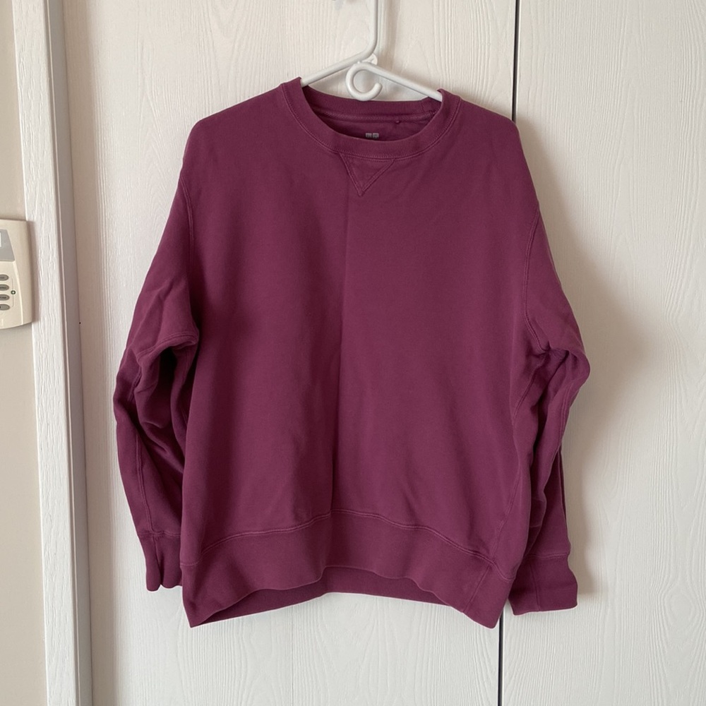 UniQlo purple sweatshirt